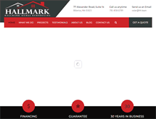 Tablet Screenshot of hallmarkhomesremodeling.com
